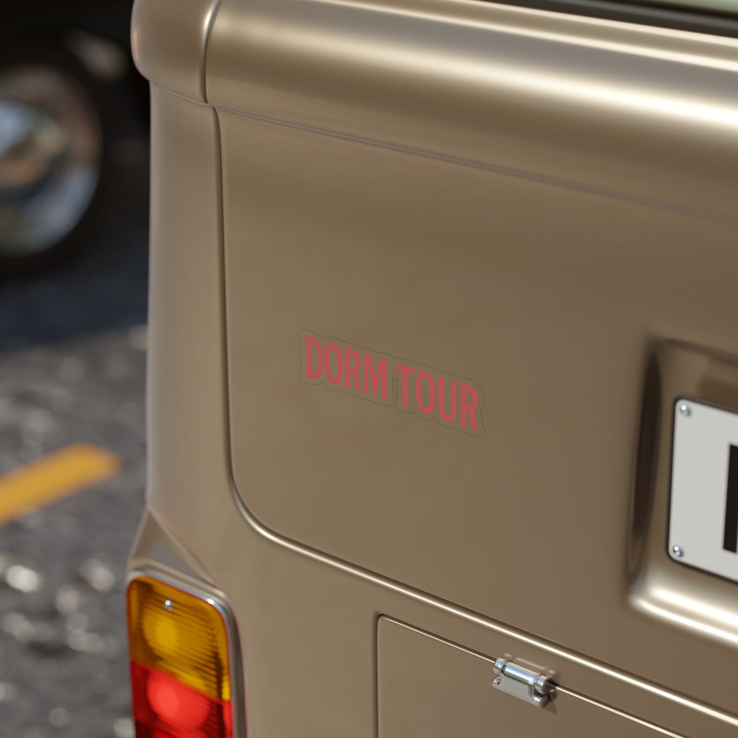 Dorm Tour Transparent Sticker