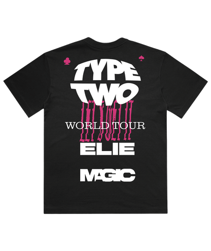 TYPE 2 TOUR / SHIRT / BLACK