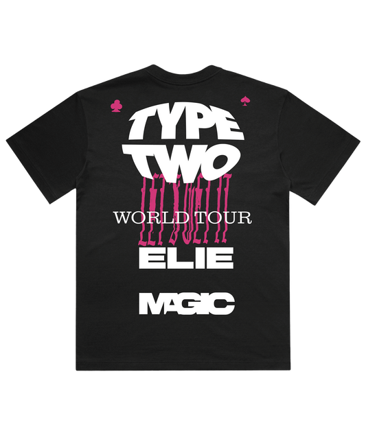 TYPE 2 TOUR / SHIRT / BLACK